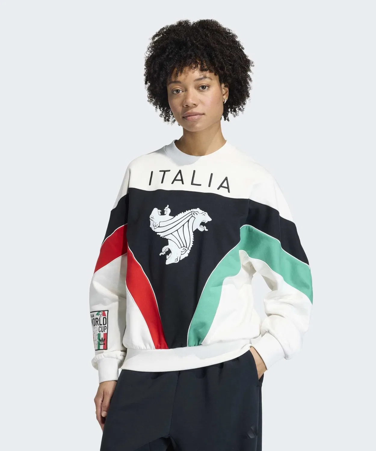 Свитшот футбольный adidas Originals Italia Coppa Del Mundo Crew, белый
