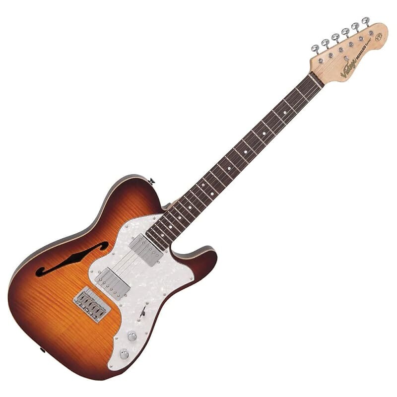 

Электрогитара Vintage V72H Custom Spec Hardtail Flame Tobacco Burst