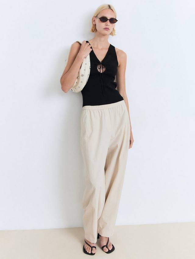 

Топ Forat с ажурной вязкой Mango, Black