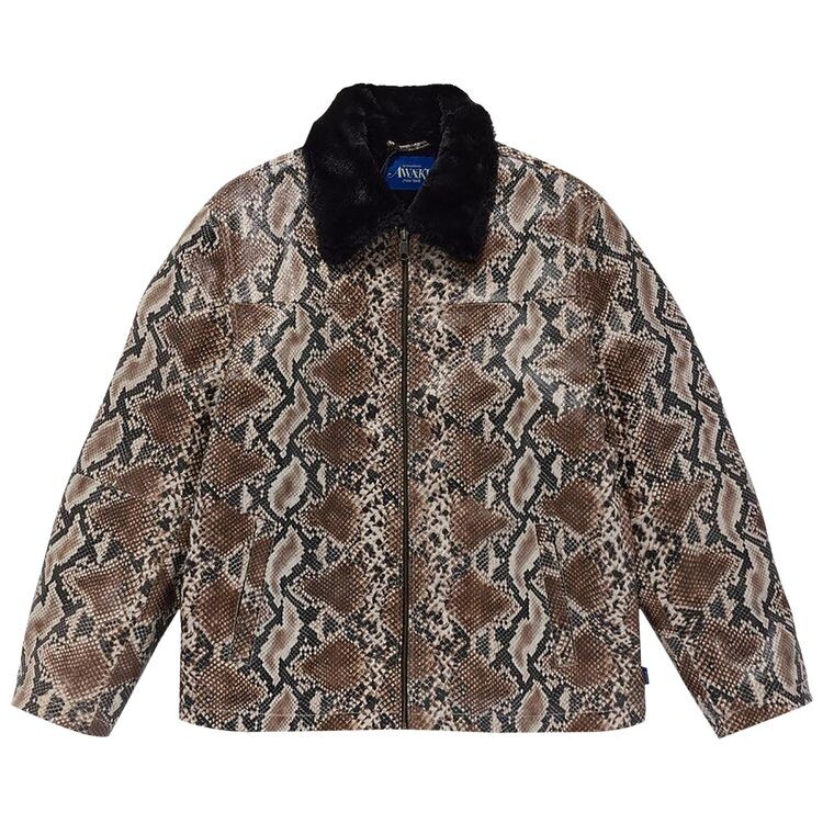 

Пальто Awake NY Snake Skin Fur Coat White, белый