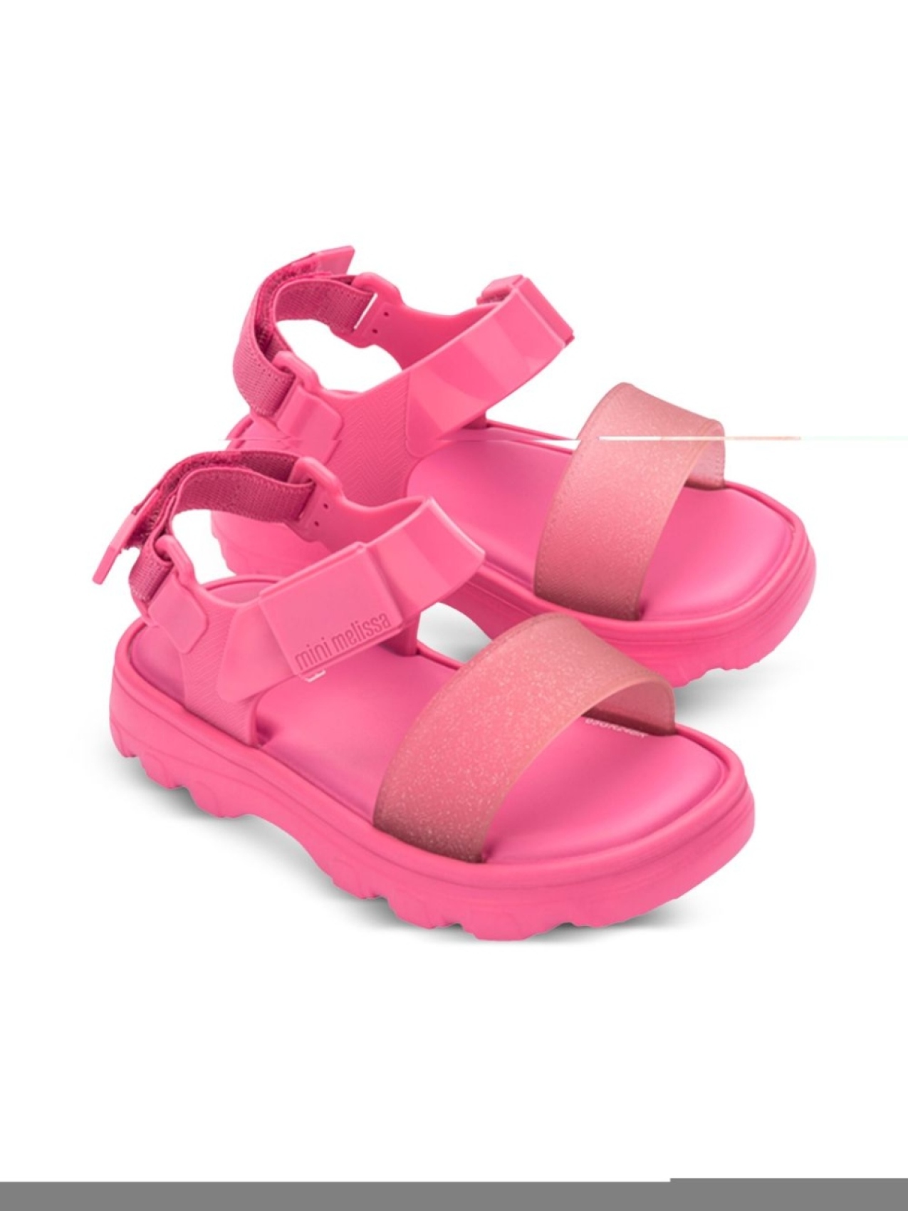 

Mini Melissa сандалии Kick Off, розовый