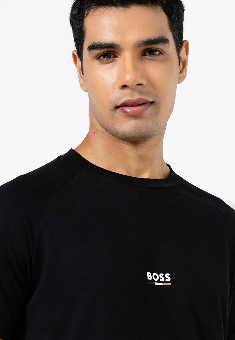 Футболка, slim fit, BOSS Mainline, черный — фото 3
