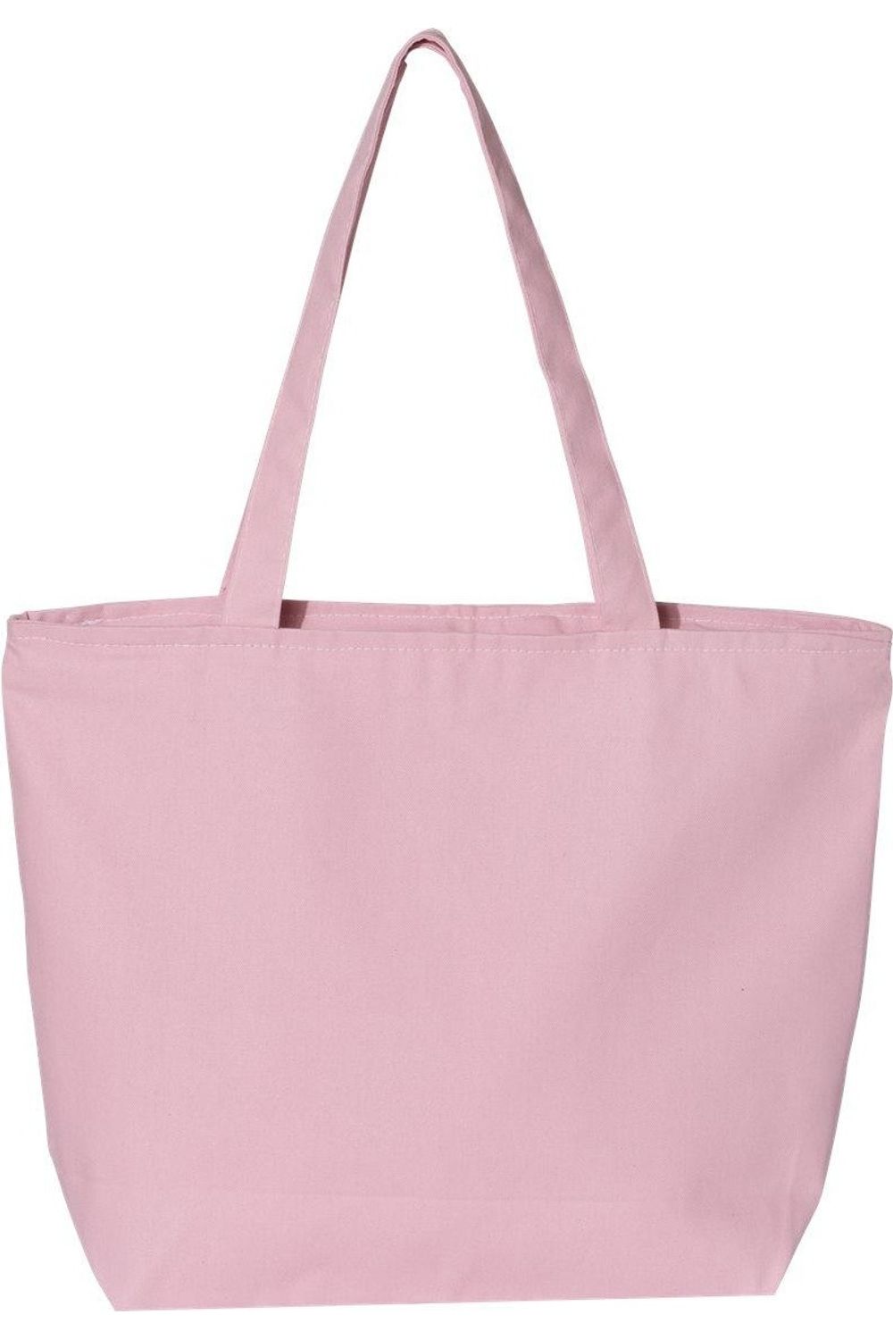 

Q-Tees 25-литровая сумка-тоут на молнии, светло-розовый