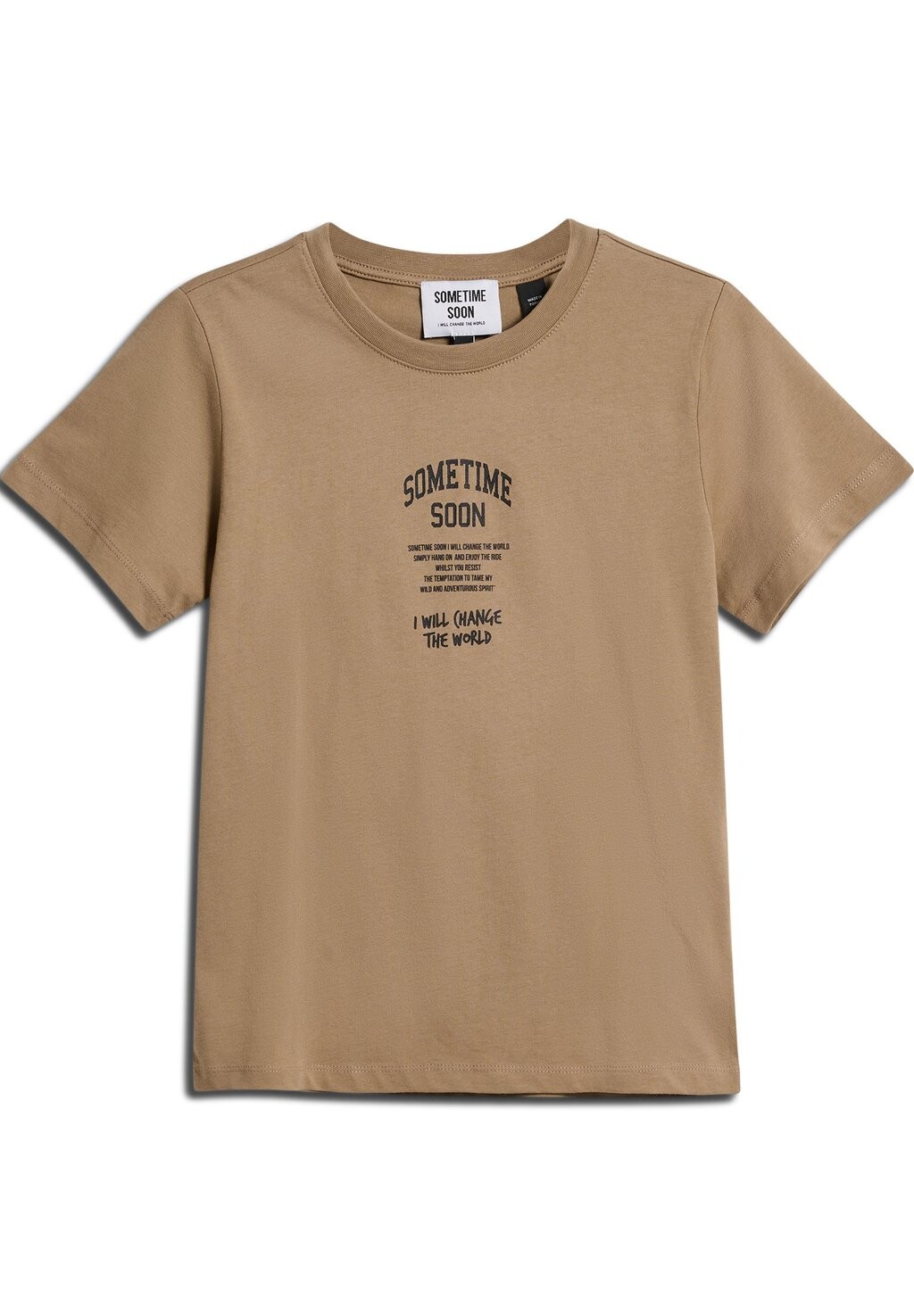 

Футболка с принтом STMDIMAS Sometime Soon, коричневый