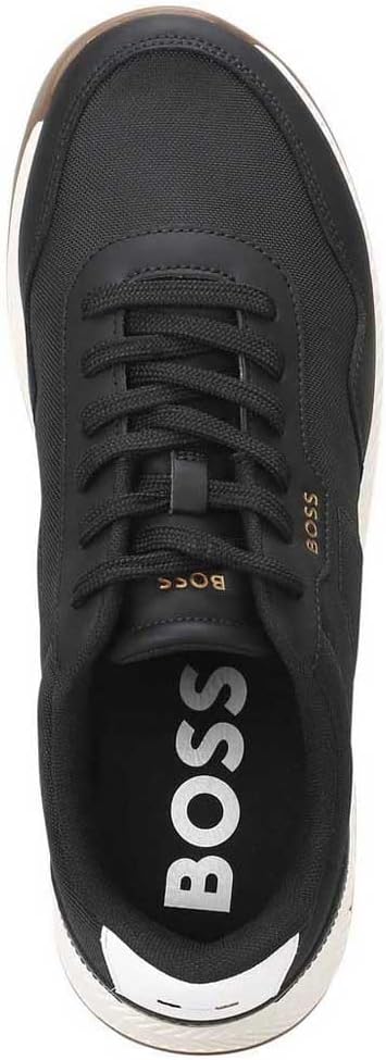 BOSS Titanium_Runn мужские повседневные шнурованные кроссовки, Black 1, 7.5 Men — фото 3