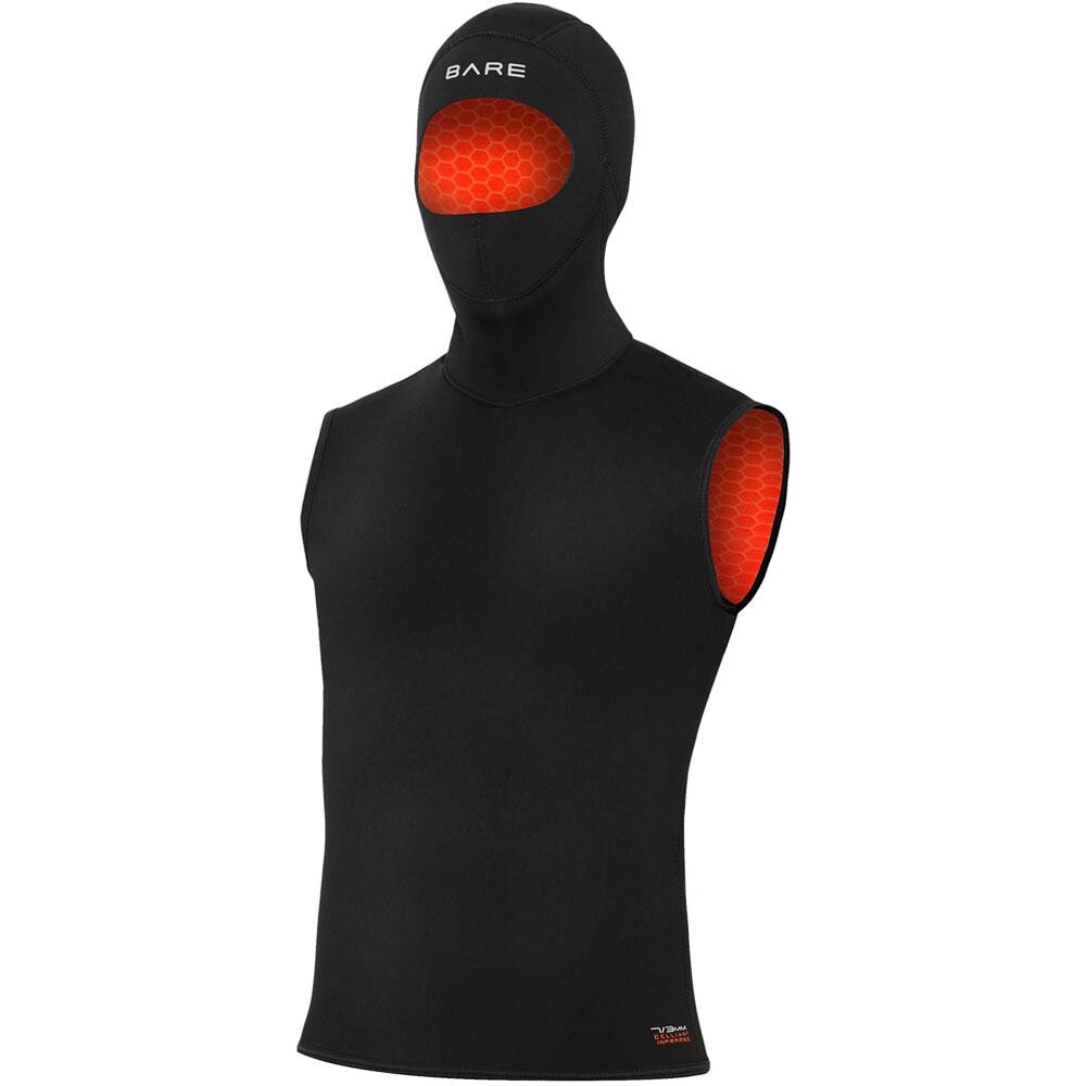 

Жилет Bare Ultrawarmth 5/3 мм Hooded, черный