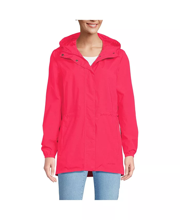 

Женский дождевик Squall Packable Waterproof Lands' End, розовый