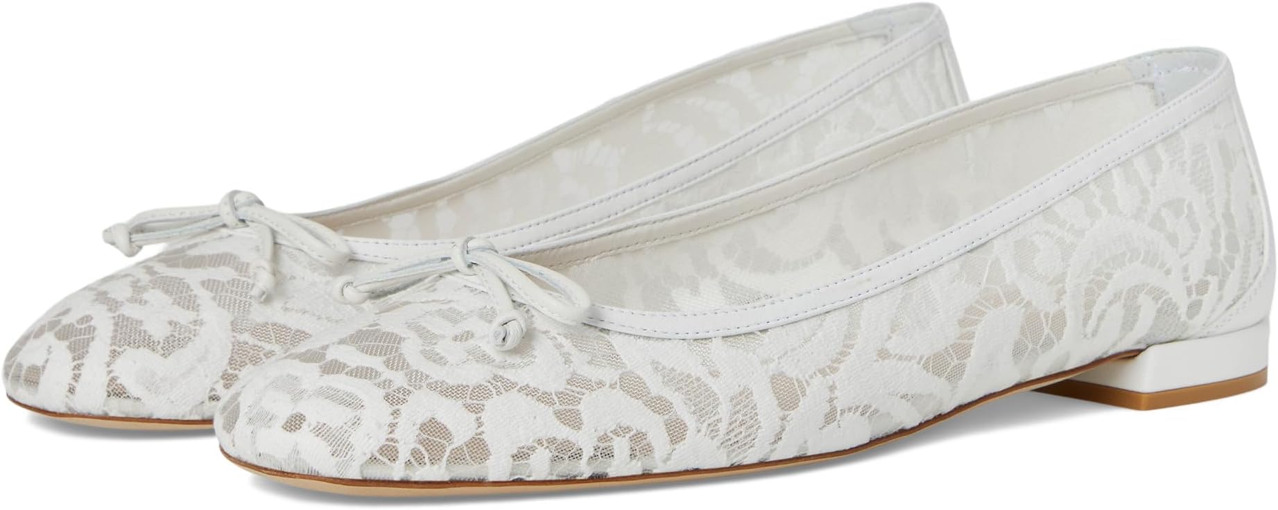 Балетки Stuart Weitzman Arabella Ballet Flat, белый