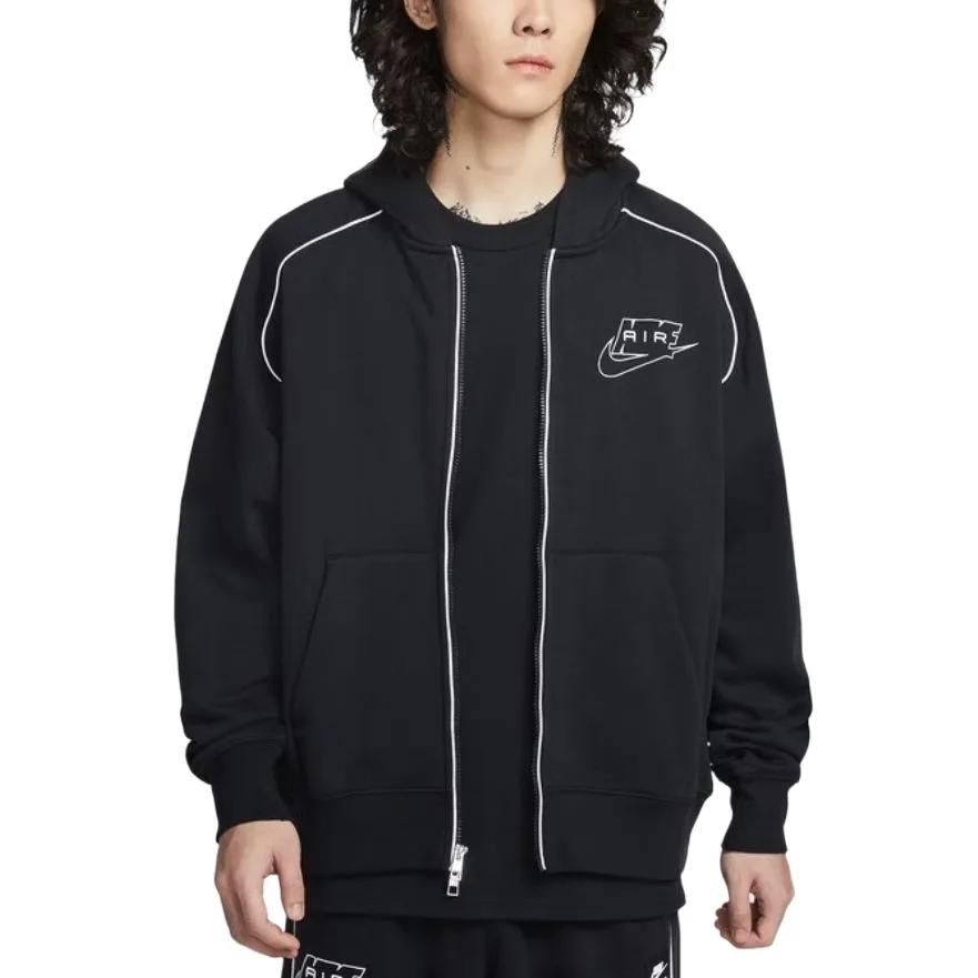 Nike Толстовка Air с капюшоном мужская 010 Black/White/White