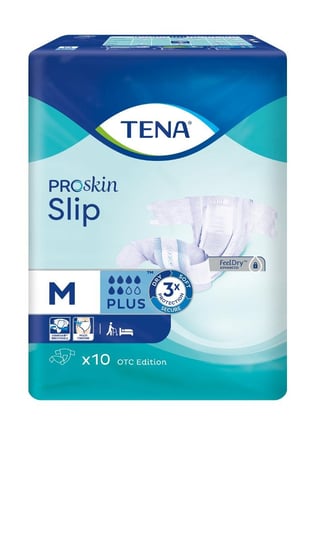 

Трусики-подгузники, размер М, 73-122 см, 10 шт. Tena Slip Proskin Plus, Essity Poland