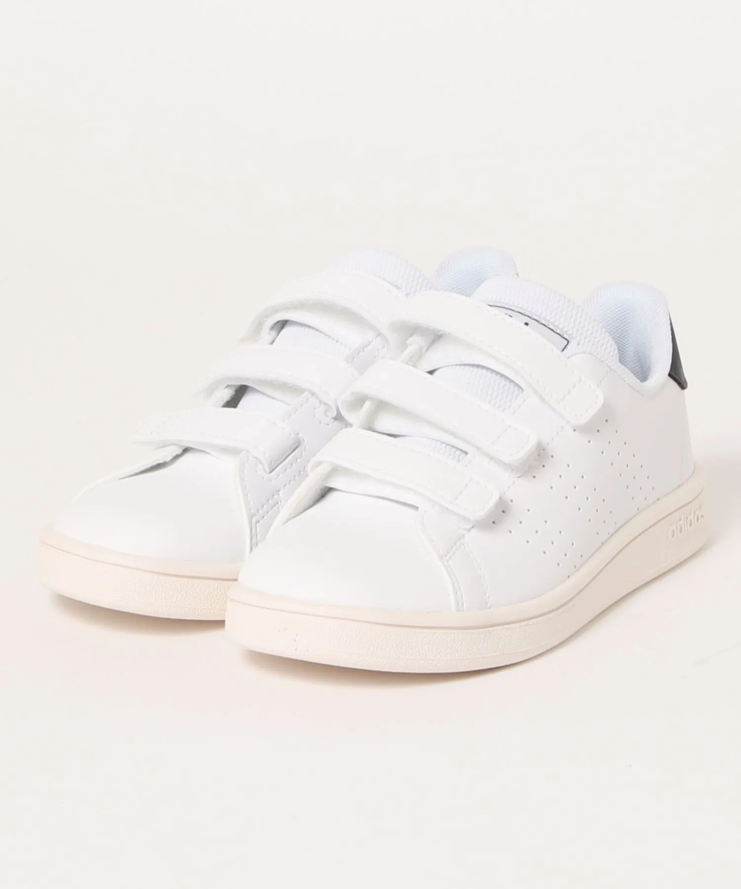 Детские кроссовки с липучками ADVANCOURT C adidas бело-синие