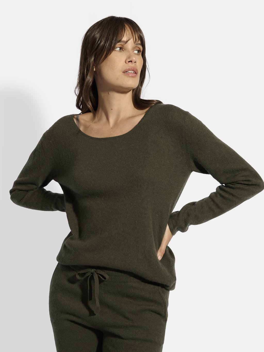 

Джемпер Just Cashmere, оливковый