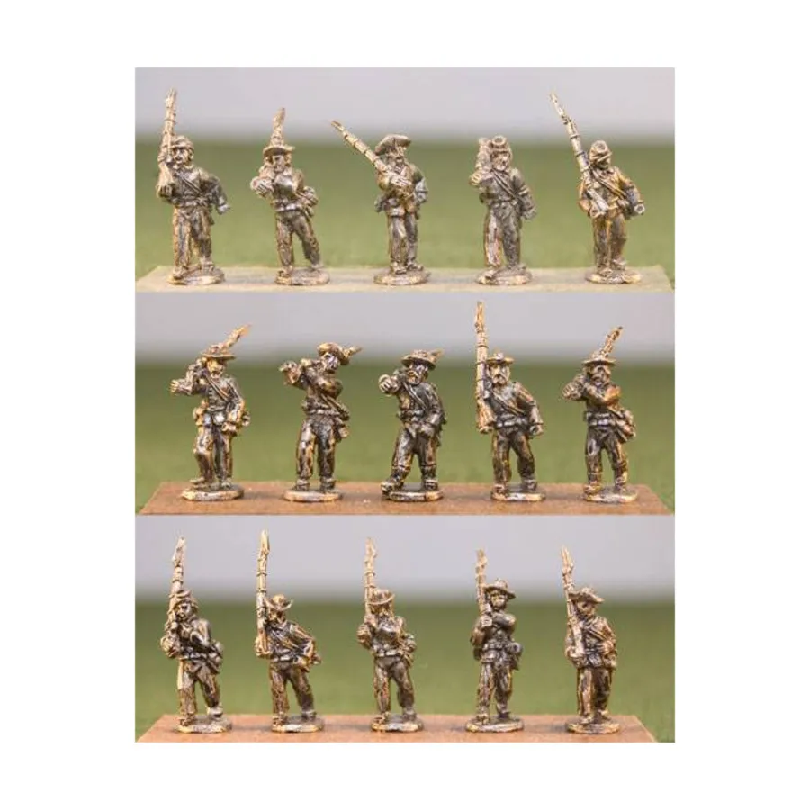 

Пехота – Марш с легким снаряжением, Blue and the Gray Miniatures - Confederate (15mm)