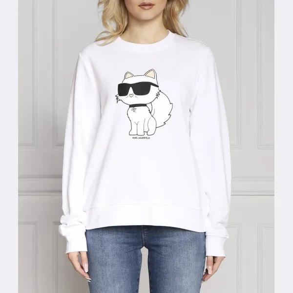 

Толстовка ikonik 2.0 Choupette стандартного кроя Karl Lagerfeld, белый