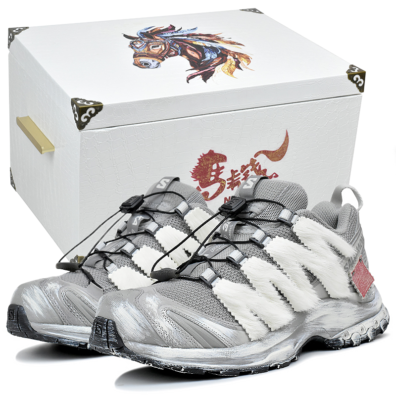 

Кроссовки для бега XA PRO 3D Abrasion Resistant Low top Unisex SALOMON, frayed edge серый-gift box 4