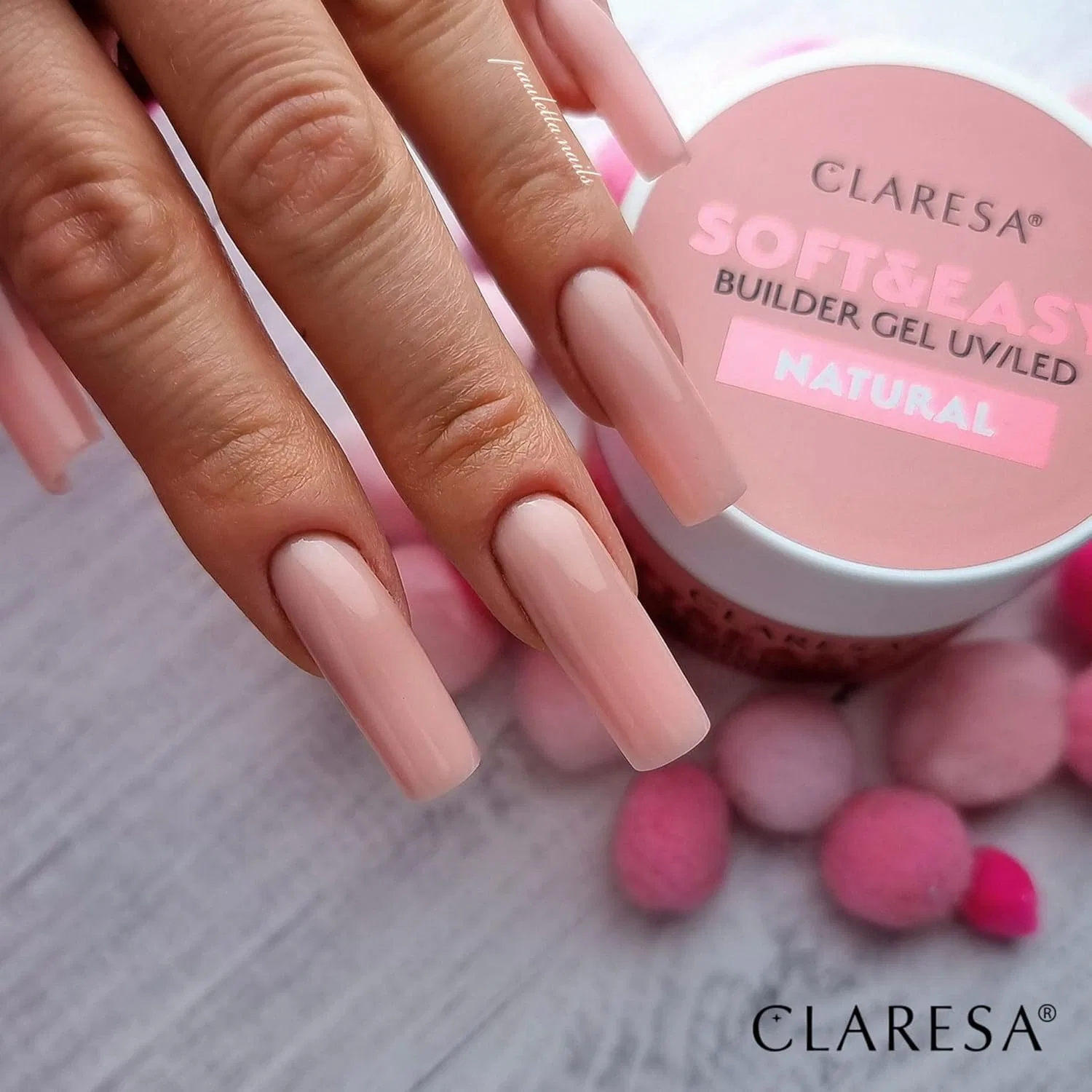 Гель для наращивания Claresa Soft & Easy Builder Gel Natural 90 г Claresa — фото 2
