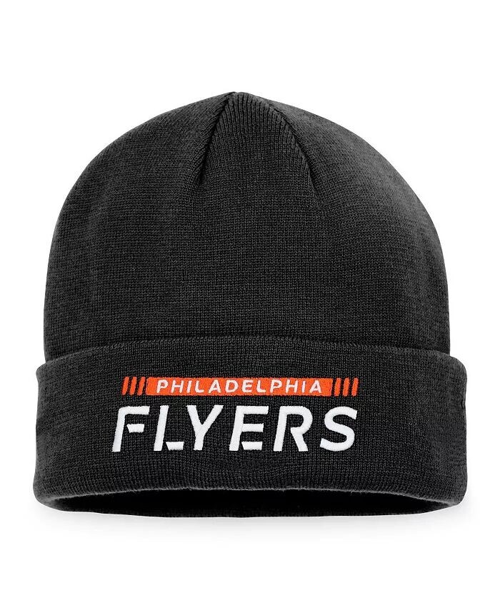 

Мужская черная вязаная шапка с манжетами Philadelphia Flyers Authentic Pro Rink Fanatics