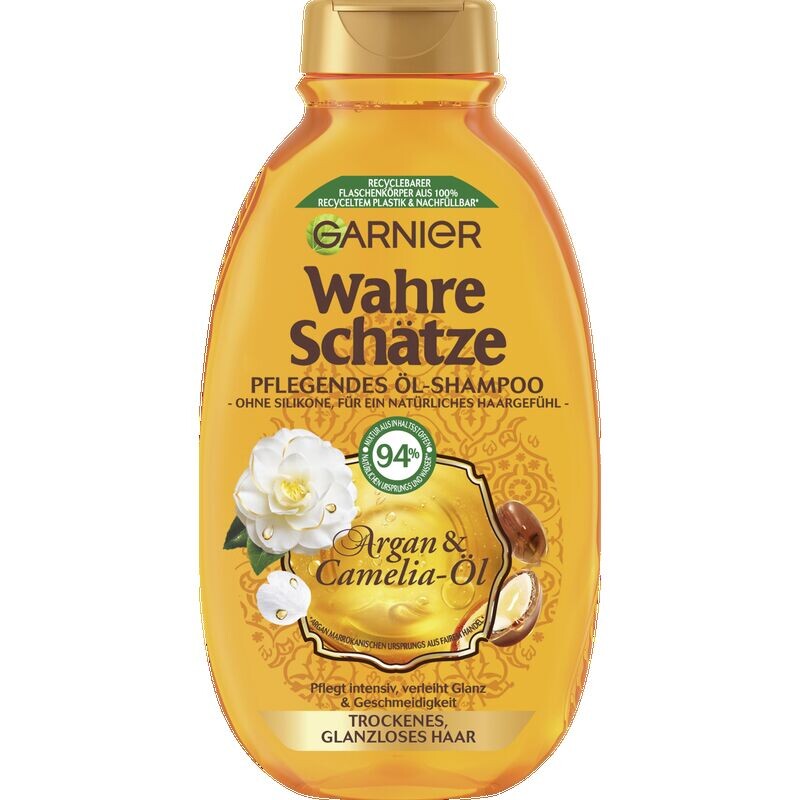 

Шампунь «Аргана и масло камелии» Сухие и тусклые волосы Garnier, 250 ml