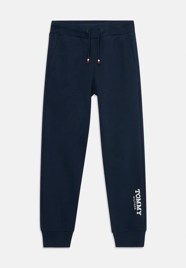 Спортивные брюки-джоггеры из флиса с начесом и принтом логотипа Tommy Hilfiger, Dark Night Navy