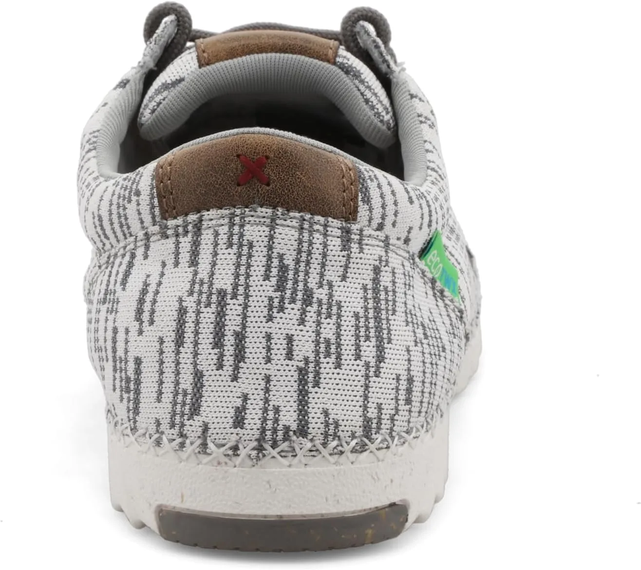 Мужские лоферы Twisted X Zero-X Chukka Driving Moc - кожаные лоферы с ручной обработкой натуральной кожи, белый/серый — фото 2