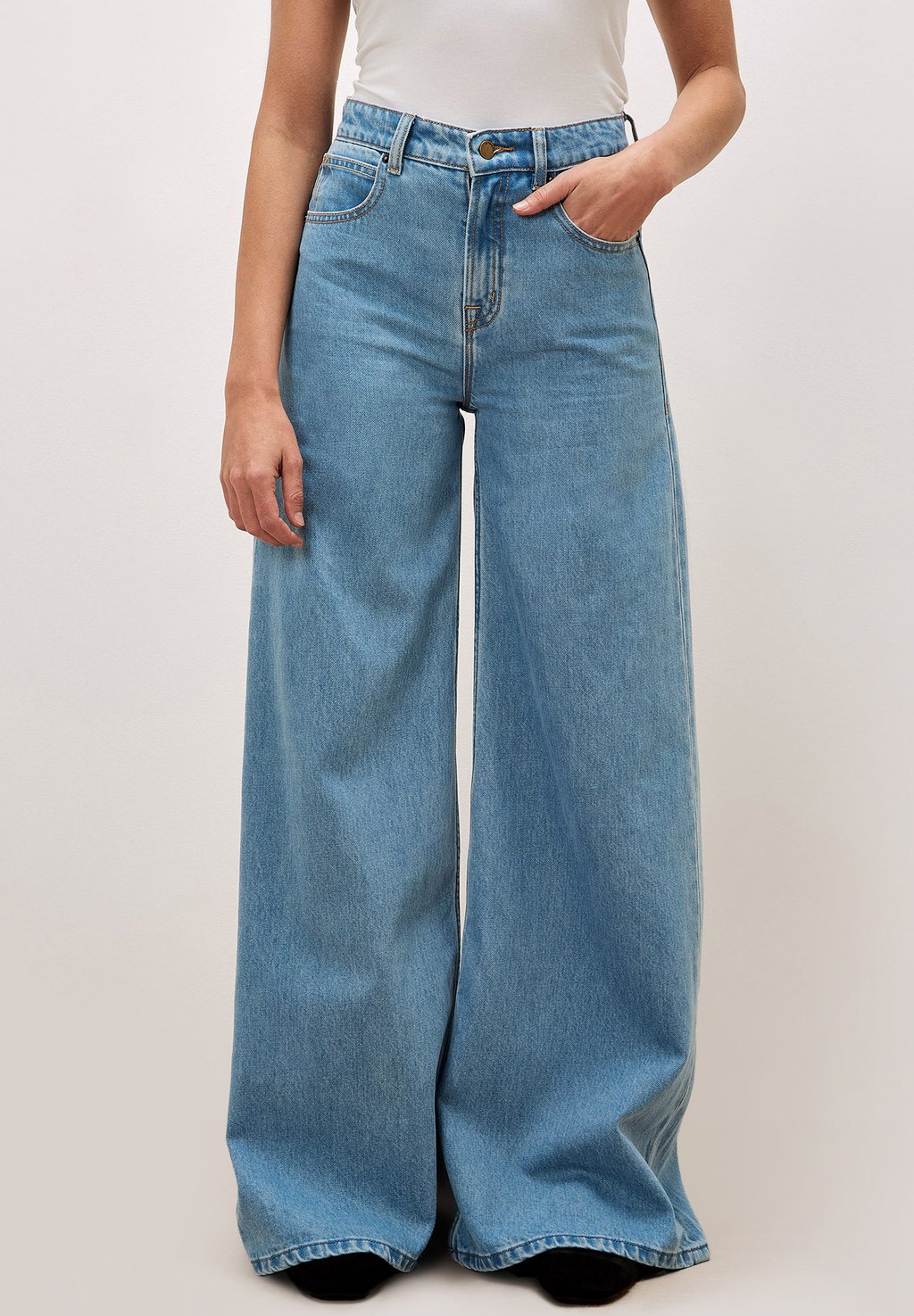 

Расклешенные джинсы ZANA WIDE LEG Apricot, синий