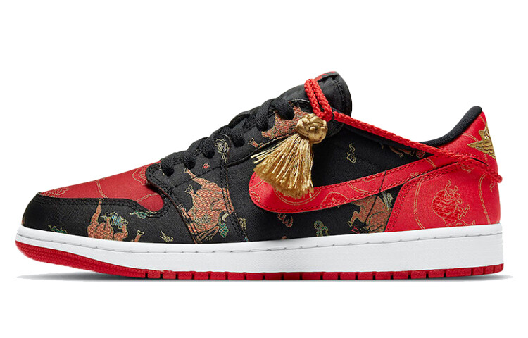 

Кроссовки Jordan 1 Low OG Chinese New Year, Черный, Кроссовки Jordan 1 Low OG Chinese New Year