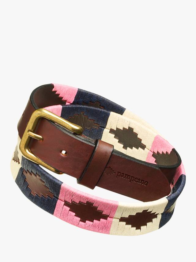 

Кожаный ремень dulce Pampeano, цвет Blue/Cream/Pink