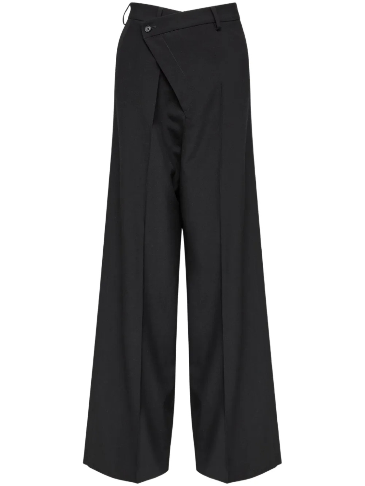 

MM6 Maison Margiela брюки со смещенной застежкой, черный