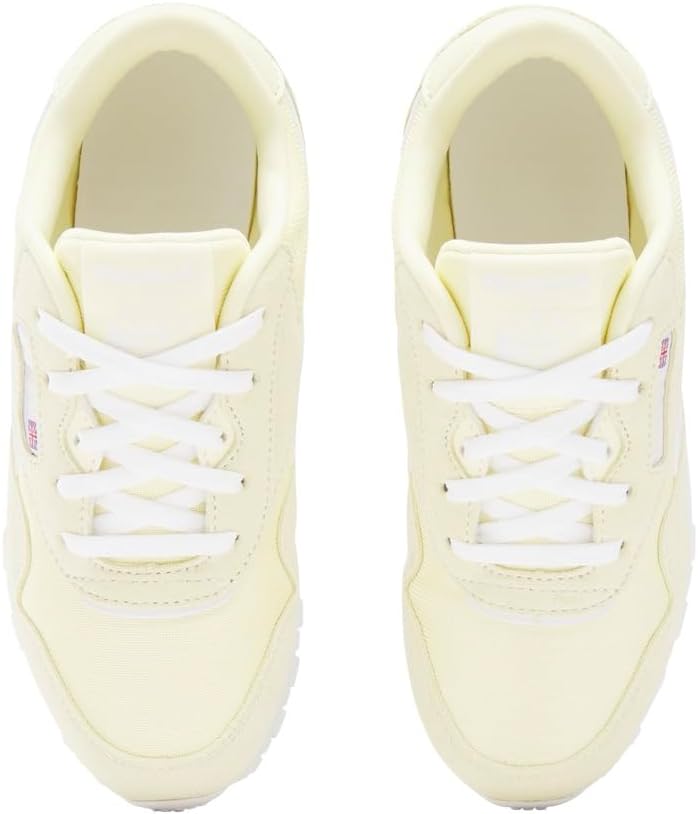 Кроссовки Reebok Classic Nylon (Little Kid), белый/желтый/розовый — фото 2