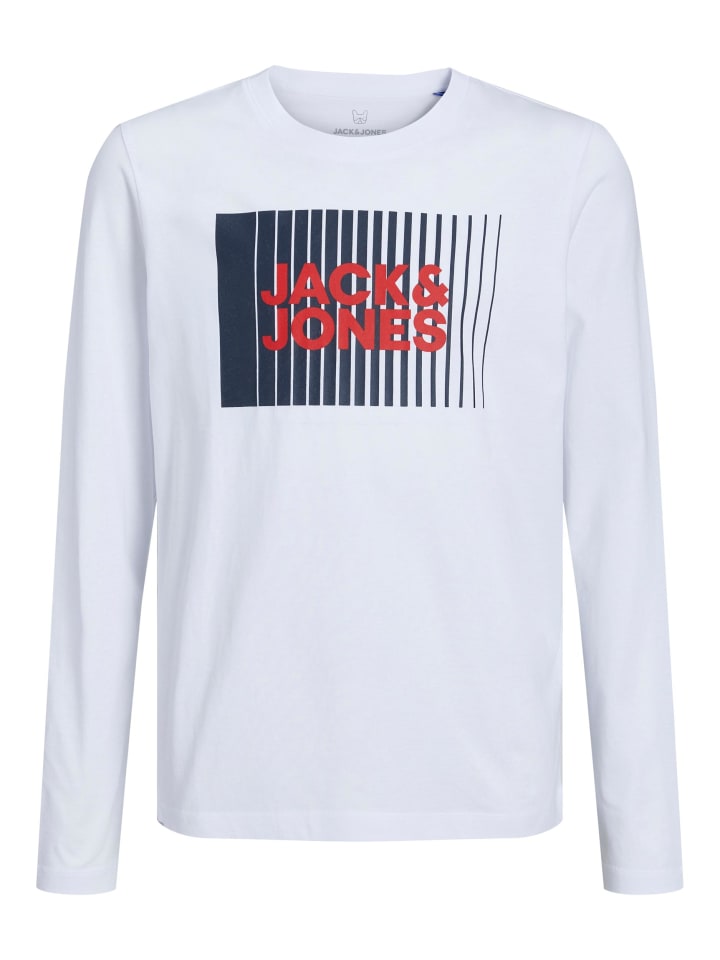 

Рубашка с длинным рукавом JACK & JONES Junior, белый