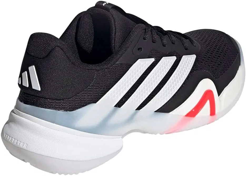 Мужские теннисные кроссовки Adidas Barricade 14 Clay, Core Black Zero Met Lucid Red — фото 4
