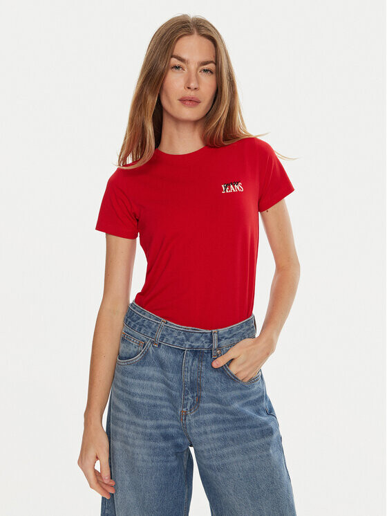 

Футболка узкого кроя Guess, красный