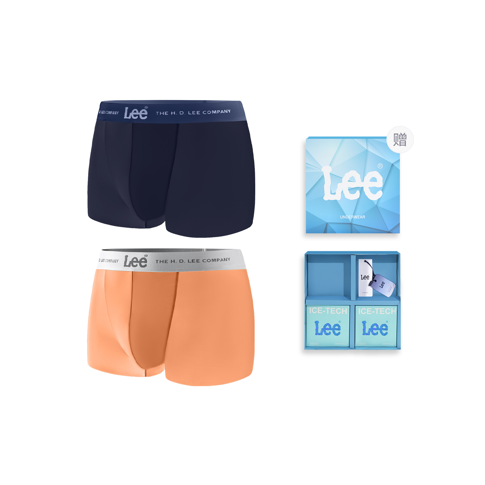 

Lee SS25 INDIGO летнее нижнее белье подарочный набор мужское 2 шт