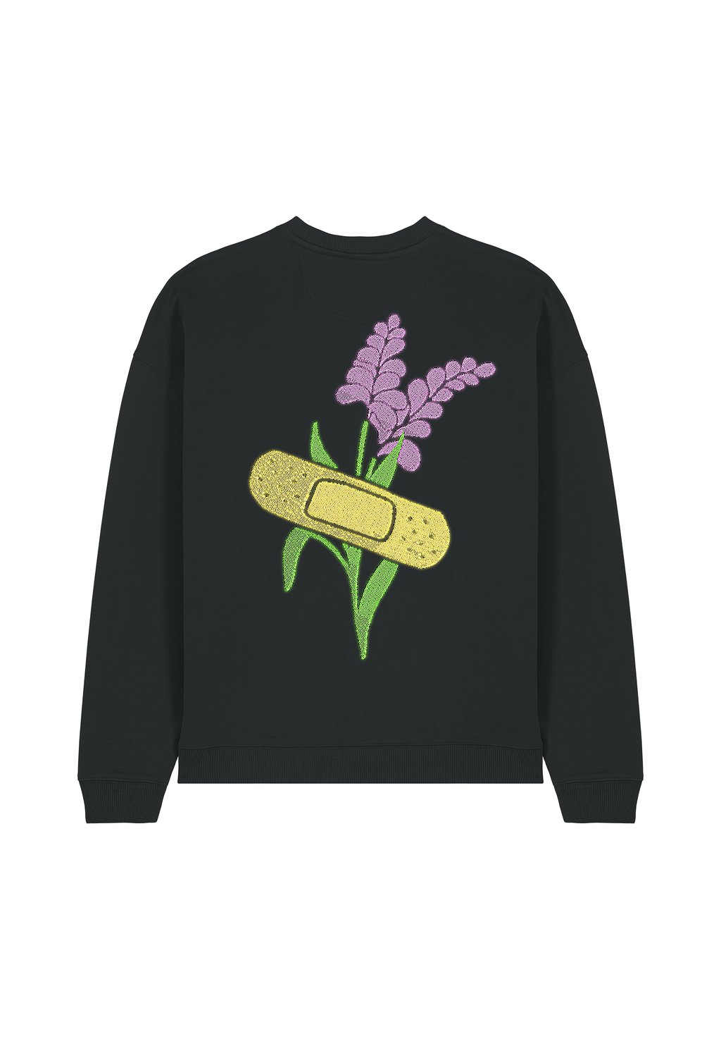 

Толстовка BANDAGE BACK PRINT UNISEX Mira Paris, черный