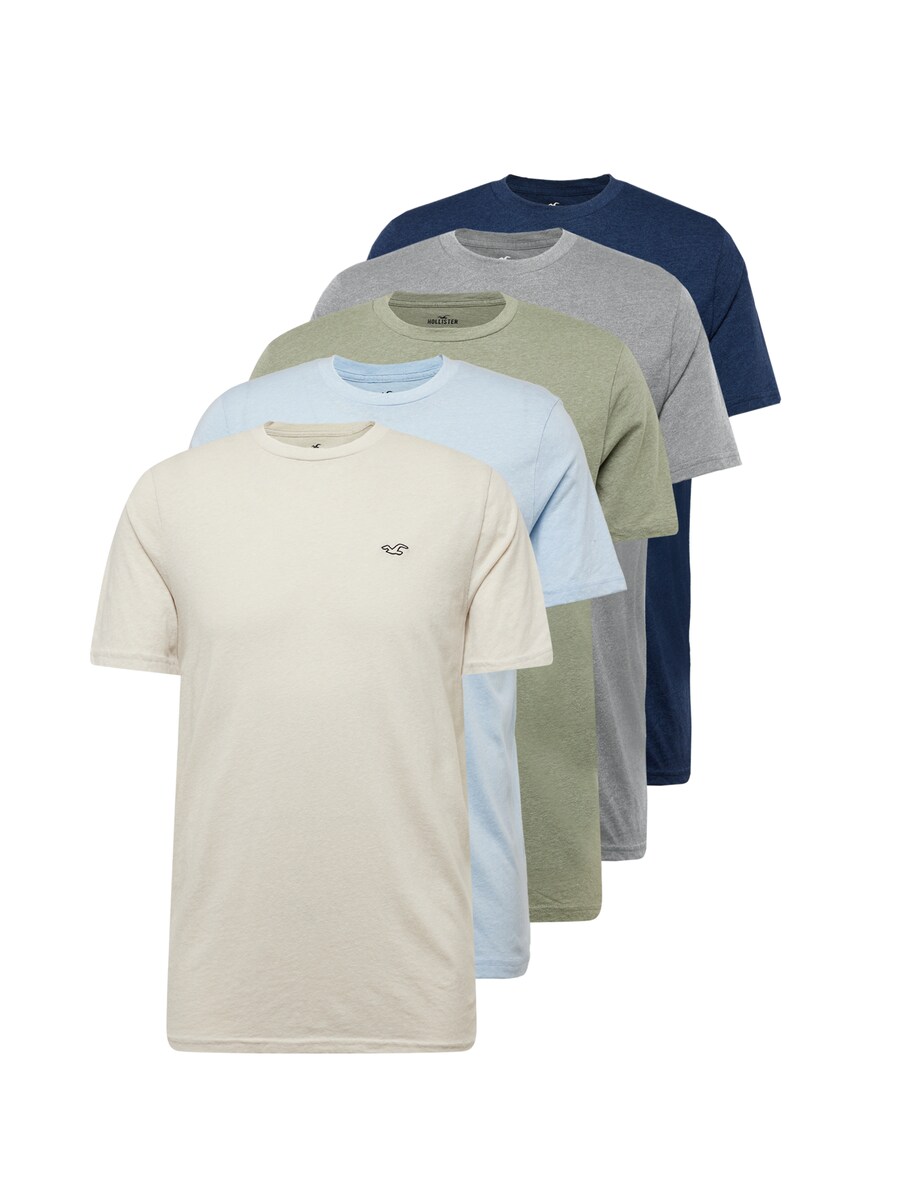 

Рубашка HOLLISTER, цвет marine blue/Sky blue/mottled grey/mottled green/Off white