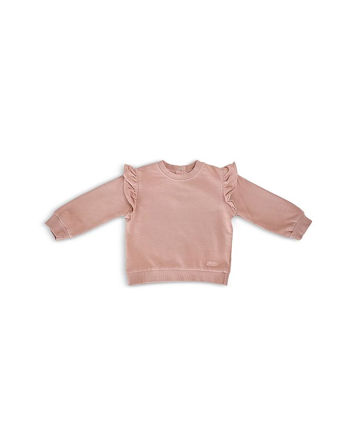 

Унисекс худи с рюшами из френч-терри - Baby Pehr, розовый