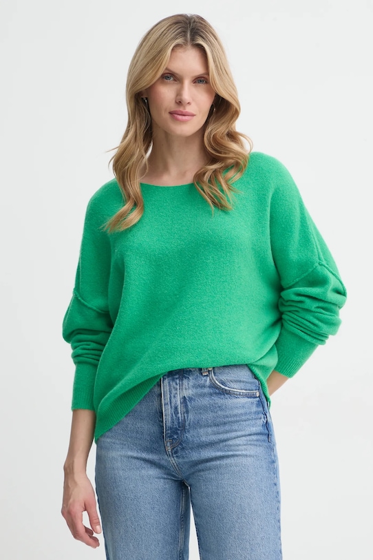 

Свитер с добавлением шерсти American Vintage, зеленый