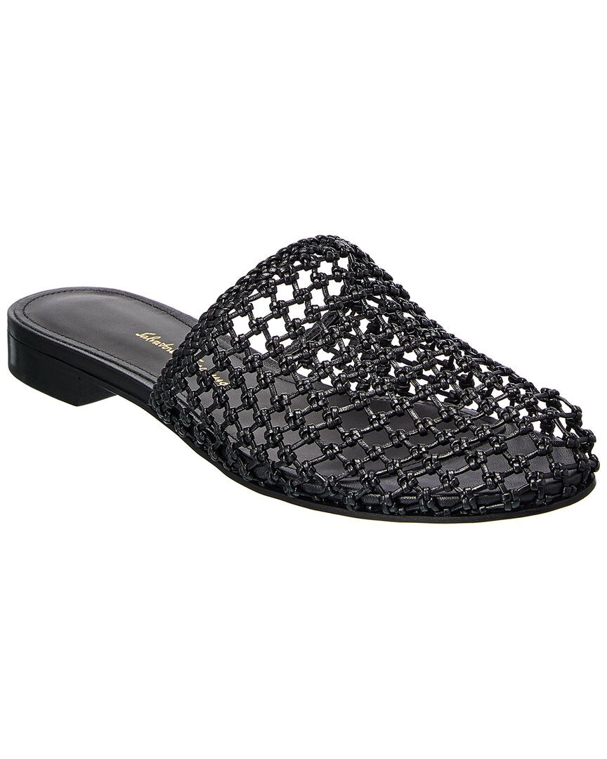 Ferragamo Ellas кожаные балетки Salvatore Ferragamo, черный
