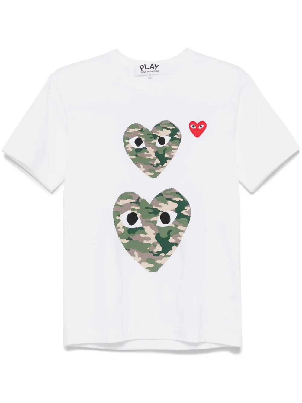 

Футболка с принтом Comme Des Garçons Play, белый