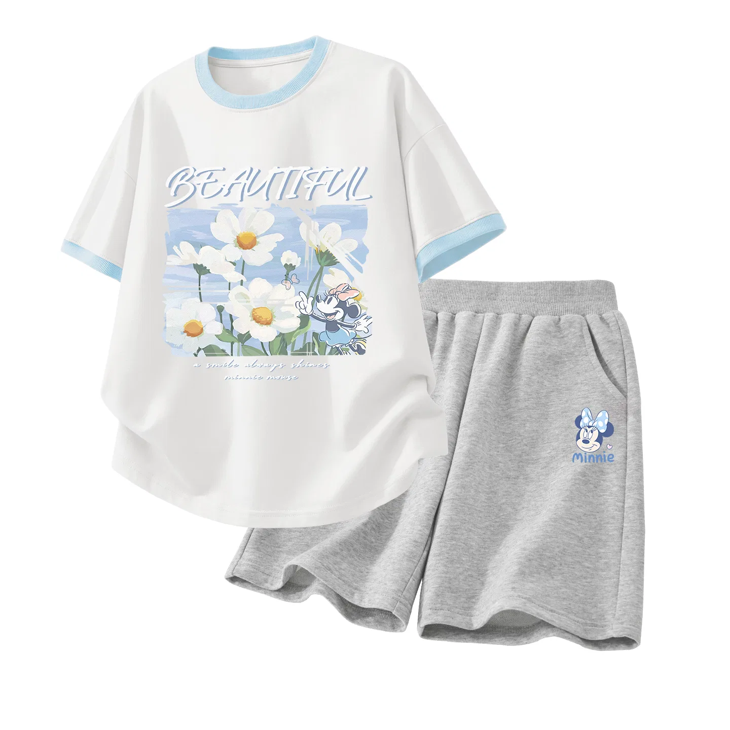 Детский спортивный костюм Casual Sportswear 2 Piece Set Disney, D Label NIE K White Purple+D Label NIE K Gray — фото 3