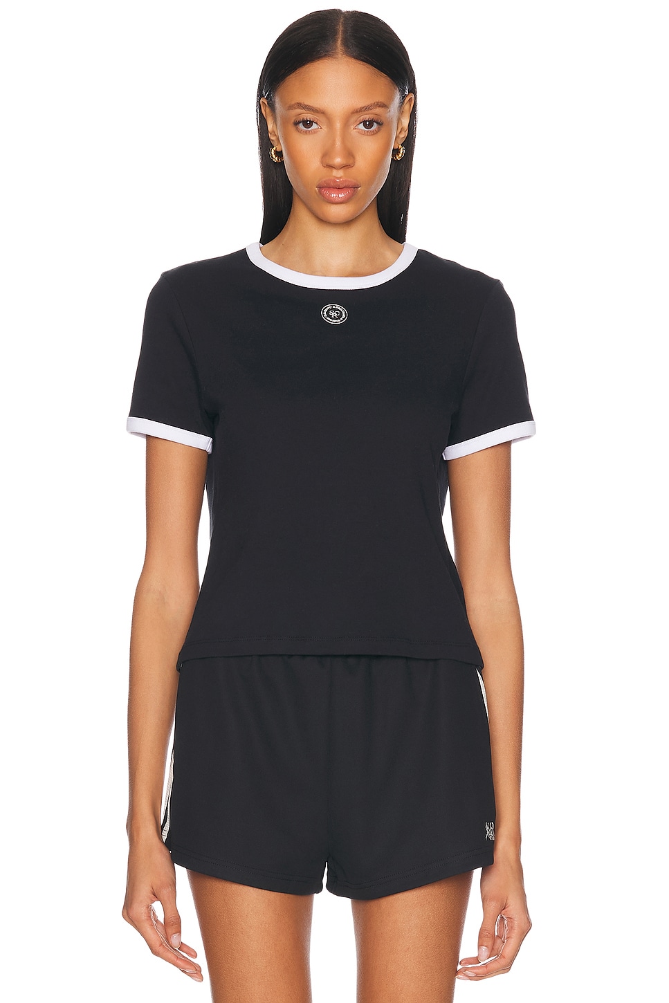 

Футболка Ringer Tee Sporty & Rich, Black