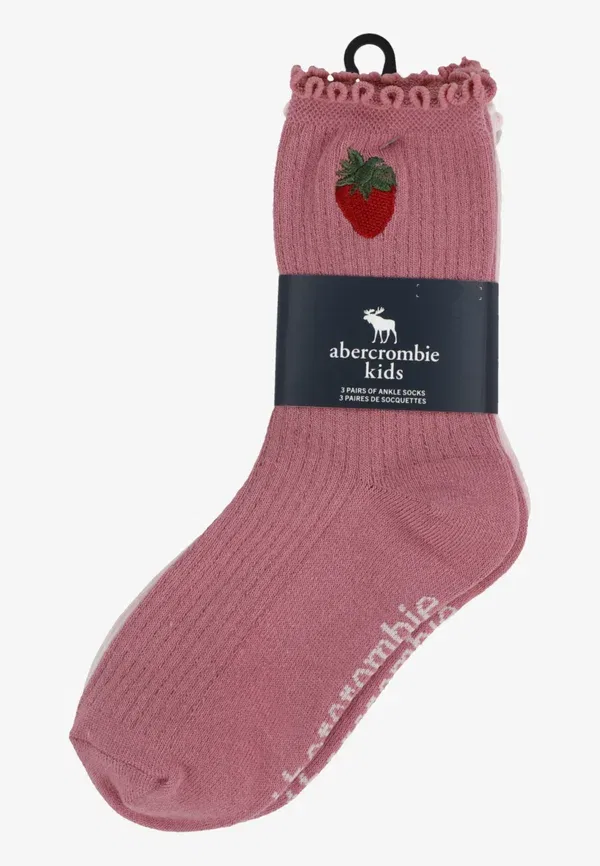 Носки 3 пары Abercrombie & Fitch, anf cashmere rose, розовый — фото 3