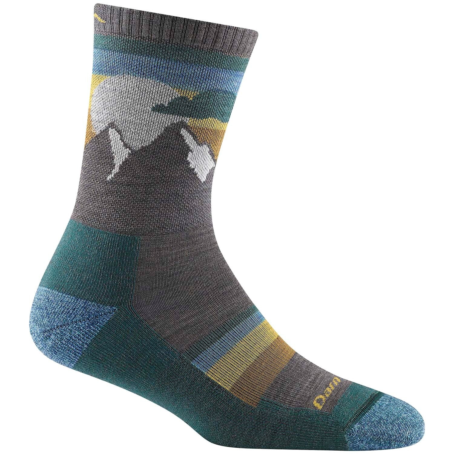

Носки Darn Tough Sunset Ledge Micro Lightweight Cushion Crew, серо-коричневый