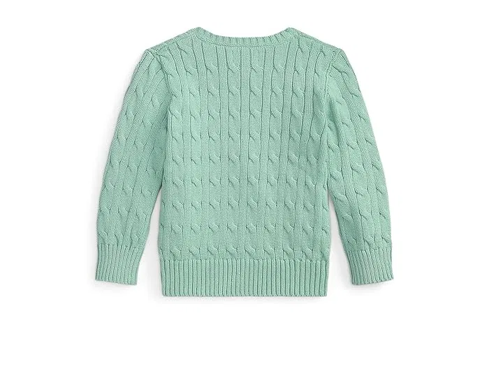 Свитер вязаный Cable-Knit Cotton Sweater Polo Ralph Lauren Kids, Celadon — фото 2