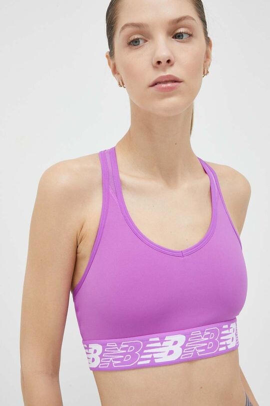 

Спортивный бюстгальтер NB Pace 3.0 New Balance, фиолетовый