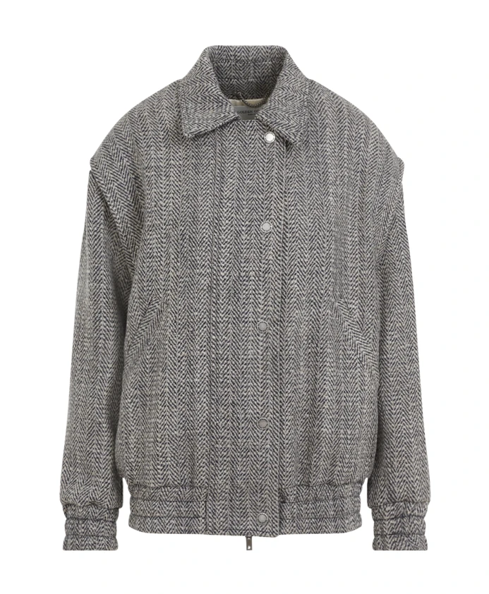 

Роскошная легкая куртка из смесовой шерсти. Golden Goose, серый
