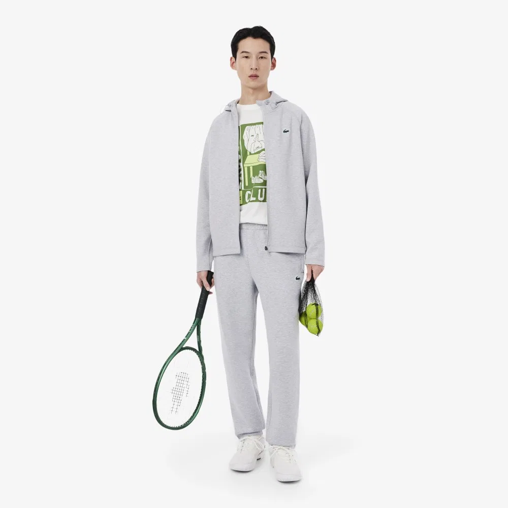Спортивные брюки Lacoste мужские базовые, меланжево-серый — фото 4