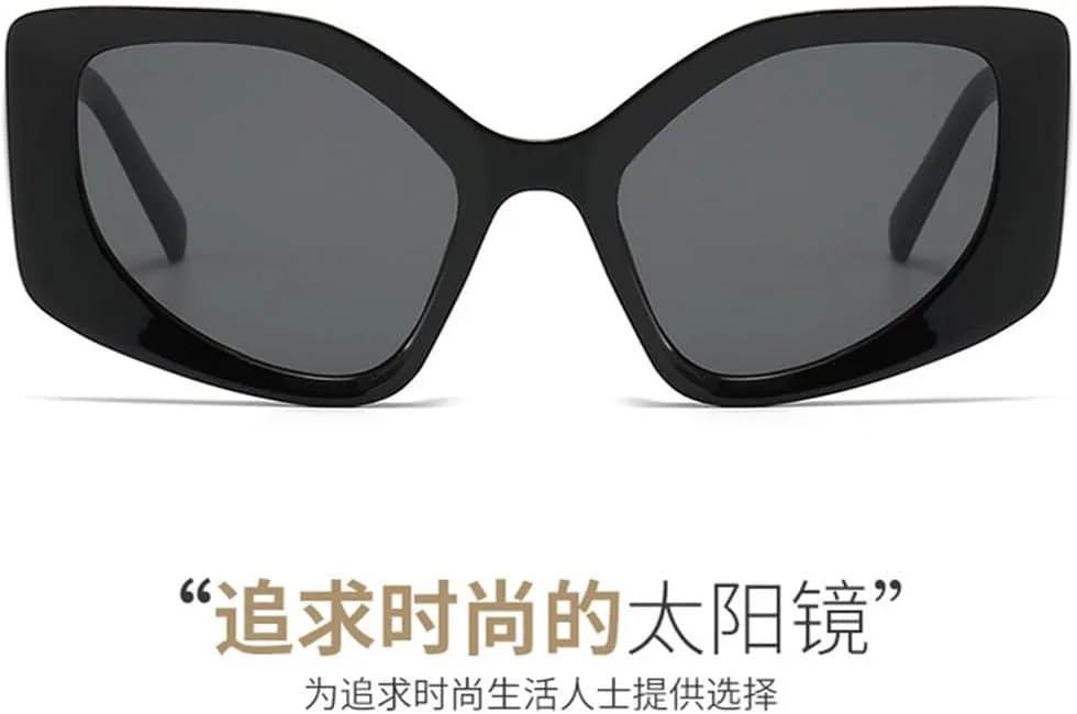 

Солнцезащитные очки в винтажной оправе «кошачий глаз» с крупной оправой для женщин и мужчин, ретро-очки с многоугольными линзами для мужчин и женщин TYUVIVO, 2