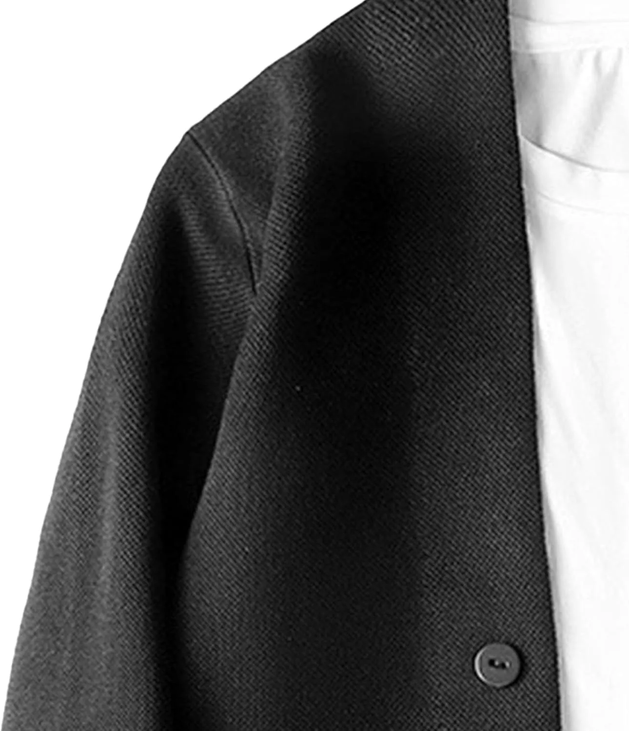 Мужской кардиган с длинным рукавом Slim Fit V-образным вырезом — фото 4