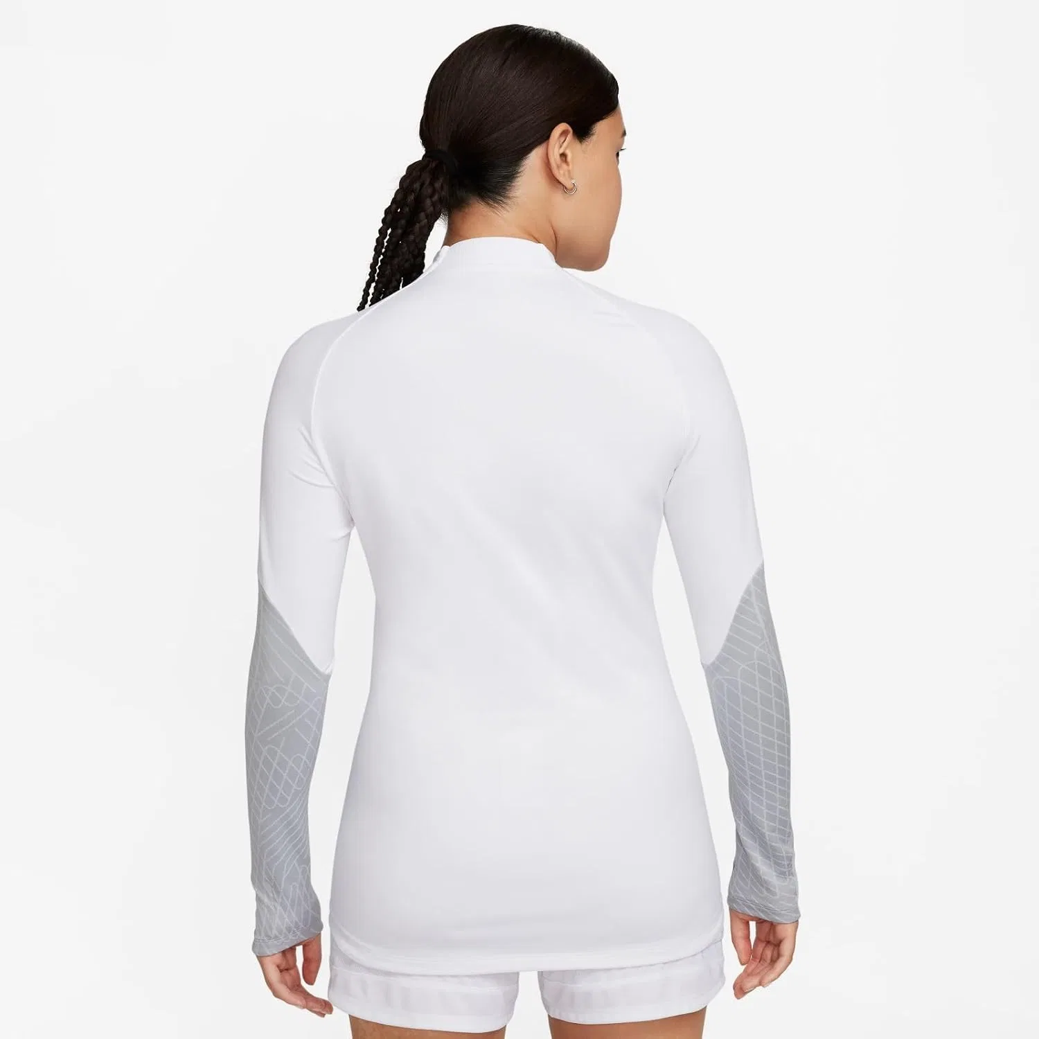 Футболка для тренировок Nike, женская, White/Wolf Grey/White/Black — фото 3